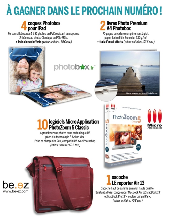 Les prix à gagner Les prix à gagner