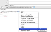 Mail • Ajouter un lien actif