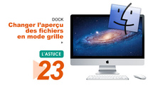 Finder • Changer l'aperçu des fichiers en mode grille