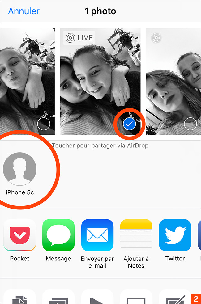 Comment échanger instantanément des photos avec AirDrop ?