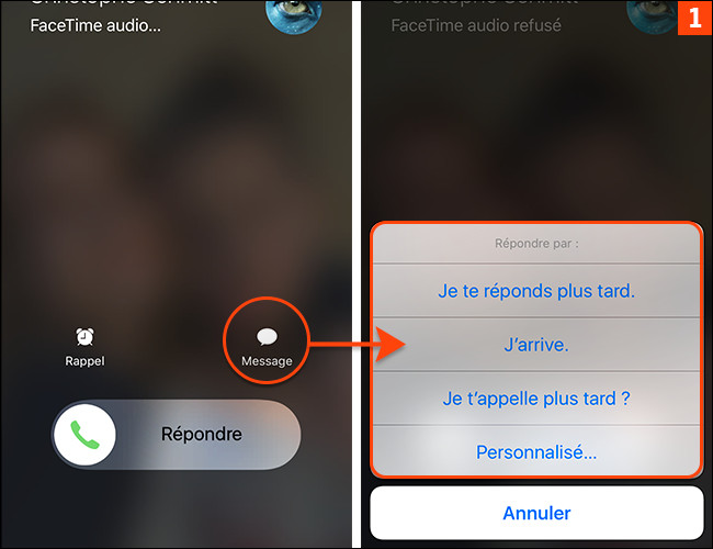 Impossible de répondre à un appel sur l’iPhone ? Personnalisez à l’avance vos messages automatiques !