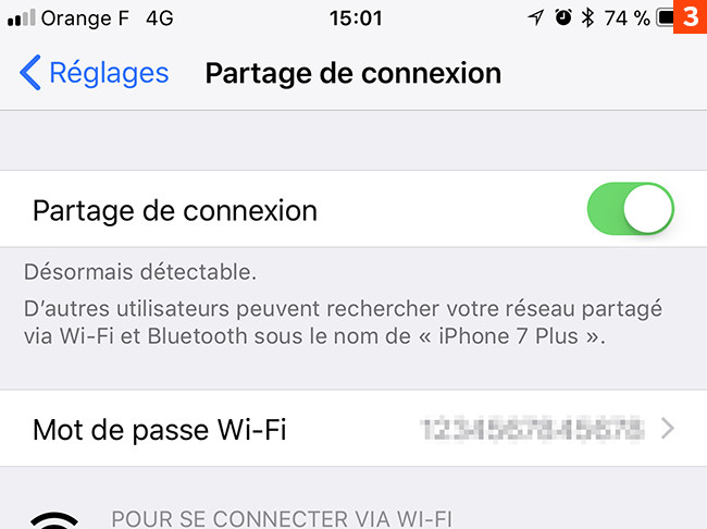 [Internet] Comment partager la connexion de l’iPhone pour surfer avec le Mac ?