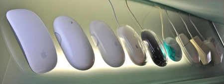 Les souris Apple à travers les âges