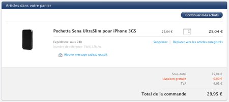 Frais de port offerts sur l'Apple Store Frais de port offerts sur l'Apple Store