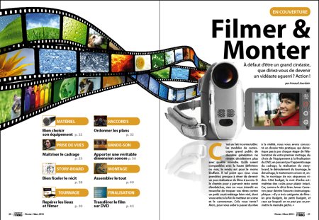 Dossier de Une : Filmer et Monter. Dossier de Une : Filmer et Monter.