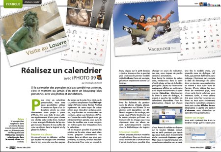 Réalisez un calendrier 2010 avec iPhoto. Réalisez un calendrier 2010 avec iPhoto.