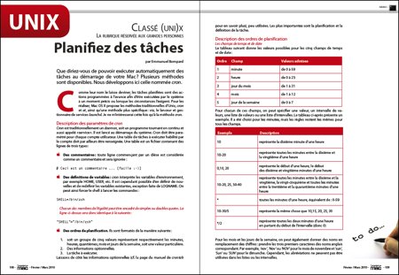 Planifiez des tâches grâce au Terminal. Planifiez des tâches grâce au Terminal.