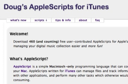 iTunes • Le plein de scripts