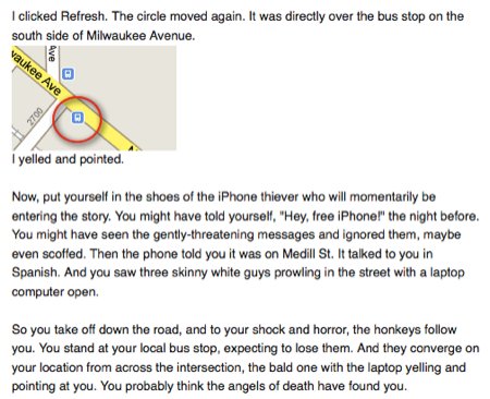 Il retrouve son iPhone volé grâce à MobileMe. Bravo, ou pas ?