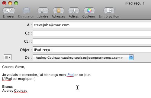 Mail • Ajouter un lien actif Mail • Ajouter un lien actif