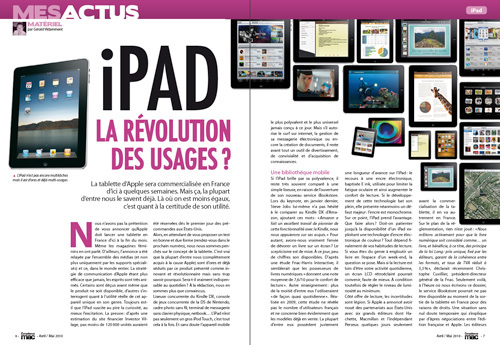 MES ACTUS • iPad : la révolution des usages