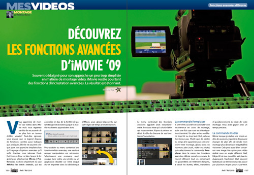 MES VIDEOS • Découvrez les fonctions avancées d'iMovie '09