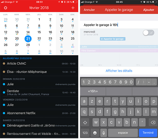 [Concours] Gagnez 10 licences de Fantastical pour iPhone (terminé)