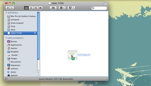 Finder • Déplacer sans copier Finder • Déplacer sans copier
