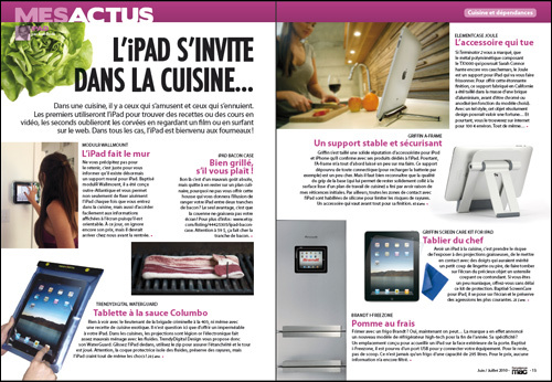 MES ACTUS • iPad • L'iPad s'invite dans la cuisine
