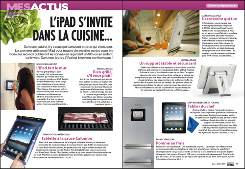 MES ACTUS • iPad • L'iPad s'invite dans la cuisine MES ACTUS • iPad • L'iPad s'invite dans la cuisine