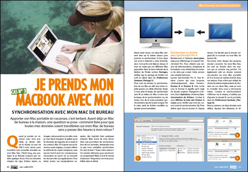MON MAC • DOSSIER DE UNE • J'emmène mon MacBook avec moi MON MAC • DOSSIER DE UNE • J'emmène mon MacBook avec moi