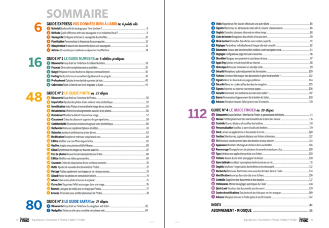 Compétence Mac 59 • 4 guides en un : Numbers • Photos • Safari • Finder