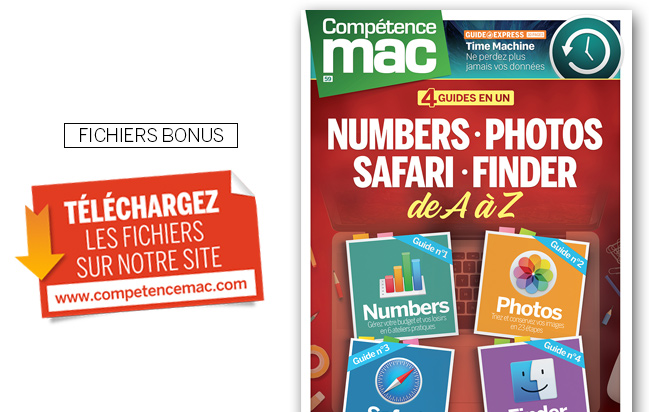 Téléchargez les fichiers bonus du guide "Ateliers pratiques avec Numbers" • Compétence Mac n°59