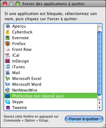 Finder • Débloquer une application