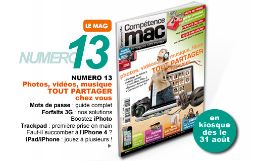 Compétence Mac 13, en kiosque le 31 août Compétence Mac 13, en kiosque le 31 août