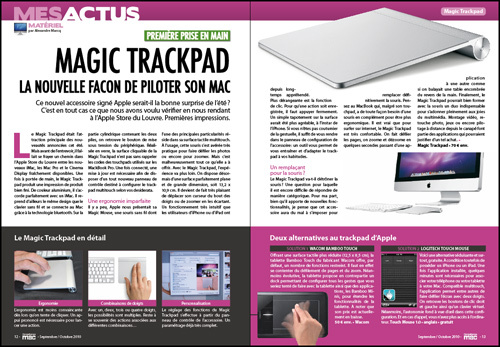 MES ACTUS • Magic Trackpad, la nouvelle façon de piloter son Mac MES ACTUS • Magic Trackpad, la nouvelle façon de piloter son Mac