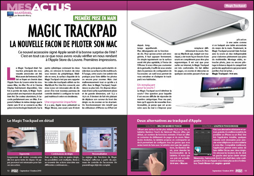 MES ACTUS • Magic Trackpad, la nouvelle façon de piloter son Mac