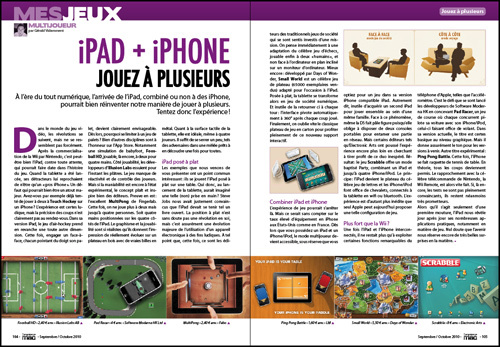 MES JEUX • iPad + iPhone, jouez à plusieurs