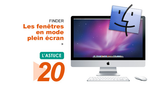 Finder • Les fenêtres en mode plein écran