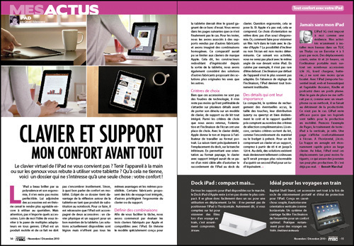 MES ACTUS • Clavier et support pour iPad : mon confort avant tout