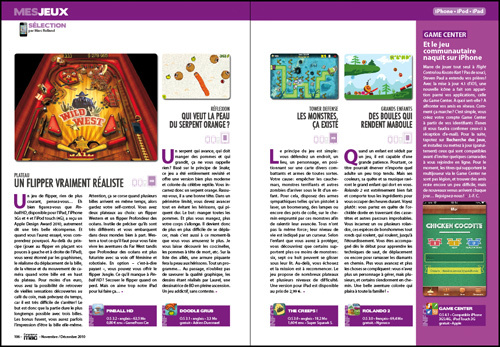 MES JEUX • Sélection pour iPad, iPhone et iPod MES JEUX • Sélection pour iPad, iPhone et iPod