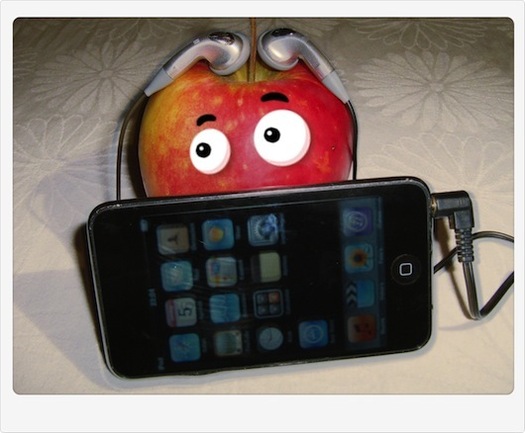 mac the apple listens to his ipod • Miranda Van Boven