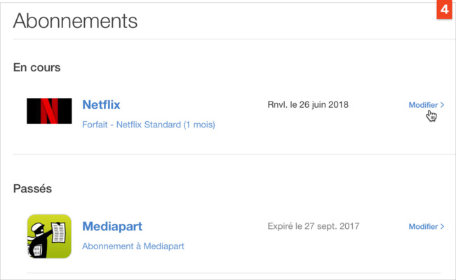 [Stores] Modifiez ou annulez un abonnement à une application ou un service