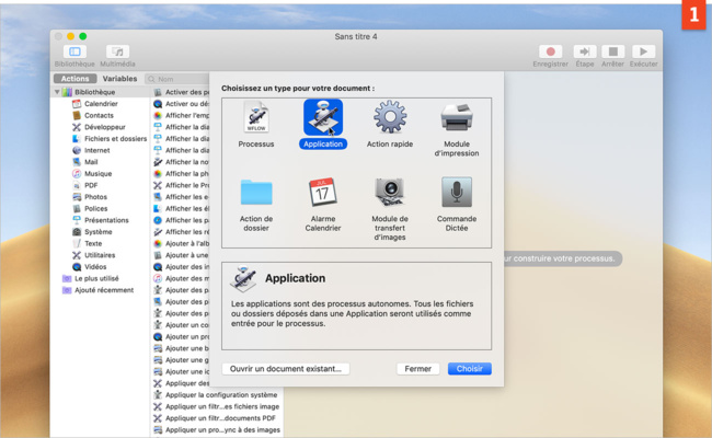 [Automator] Changez de couleur de l'interface en un clic dans macOS Mojave !