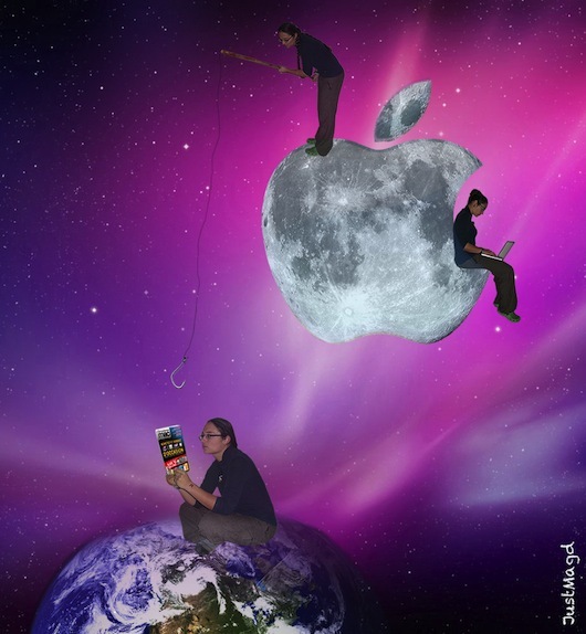 Sur la Lune Apple • Magdeleine Ferru