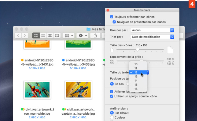 [Affichage] Modifiez la présentation de vos documents dans le Finder 