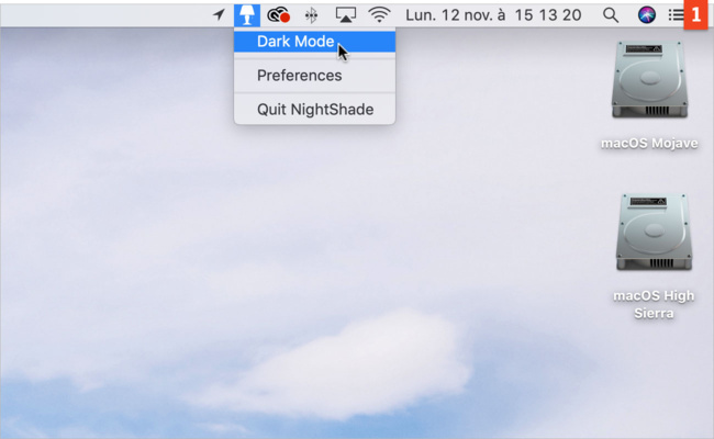 [macOS Mojave] Deux outils gratuits pour basculer entre mode clair et sombre