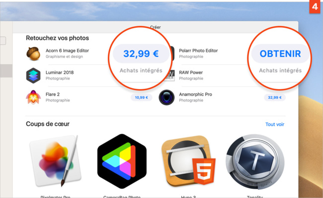 [macOS Mojave] Téléchargez et installez des logiciels depuis l’App Store