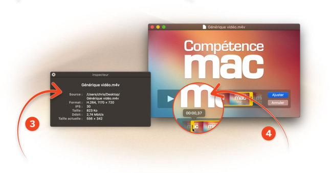 [macOS Mojave] Raccourcissez une vidéo ou un morceau de musique