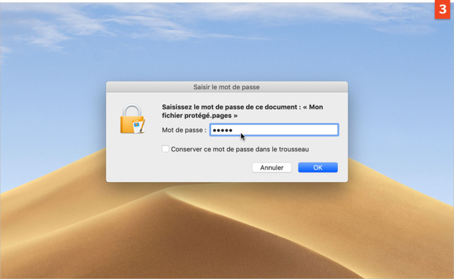 [Pages] Protégez un document en le verrouillant à l'aide d'un mot de passe