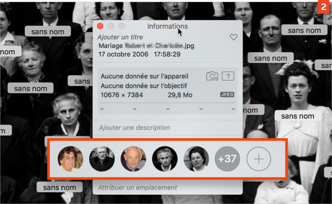 [Photos] Identifiez manuellement des visages non détectés