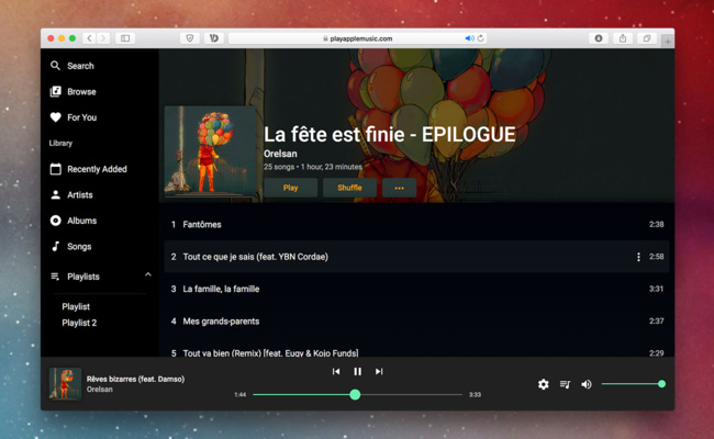 Musique • Accédez à Apple Music depuis un navigateur