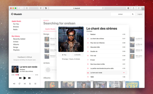 Musique • Accédez à Apple Music depuis un navigateur