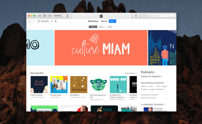 [iTunes] Archivez des podcasts pour une écoute ultérieure