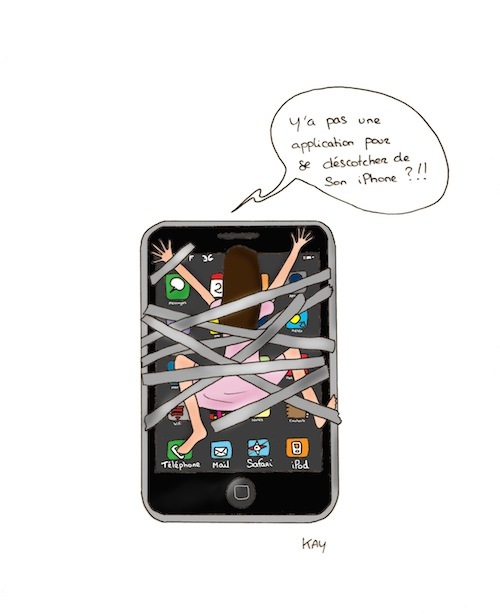 Scotchée à son iPhone • Kathy Nutini