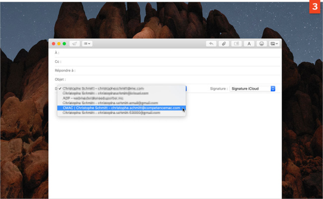 [Mail] Modifiez l'adresse envoi par défaut pour les nouveaux messages