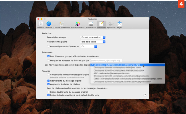 [Mail] Modifiez l'adresse envoi par défaut pour les nouveaux messages