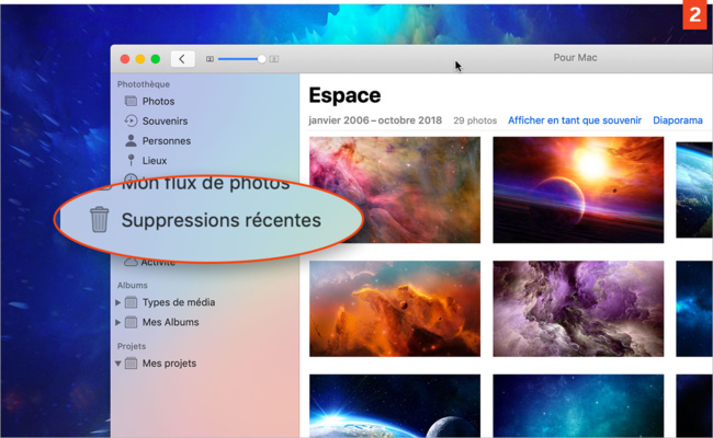 [Photos] Supprimer définitivement (ou pas) des images et des vidéos