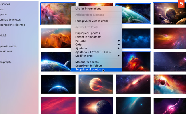 [Photos] Supprimer définitivement (ou pas) des images et des vidéos