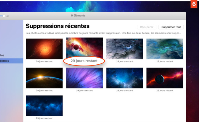 [Photos] Supprimer définitivement (ou pas) des images et des vidéos